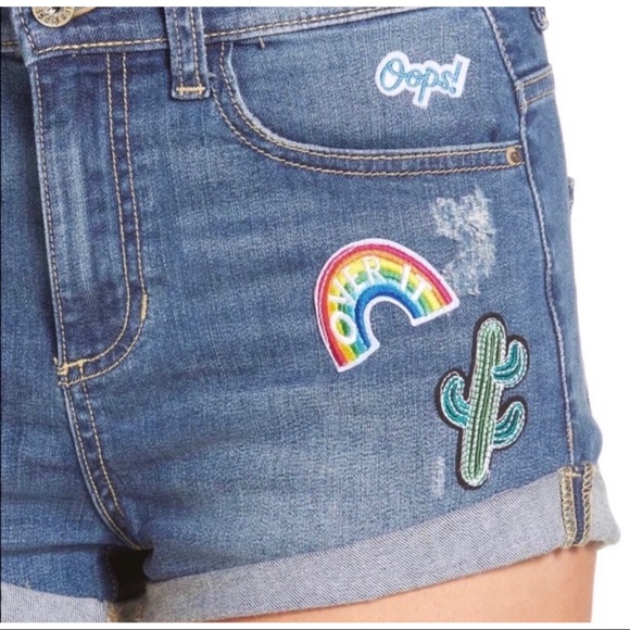 NWT SP Black Label Jean Denim Shorts Pineapple - Picture 6 of 6